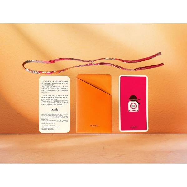 HERMES Twilly Silk Wrist Spaghetti Wrap Bracelet 23”