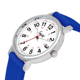 Speidel Original Scrub Watch - Water Resistant, 38mm Case, 12-Hour Dial, Easy Read, Unisex Silicone Band, Royal Blue