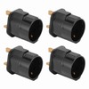 4PCS to Conversion Plug Grounding 2 Pin to 3 Pin