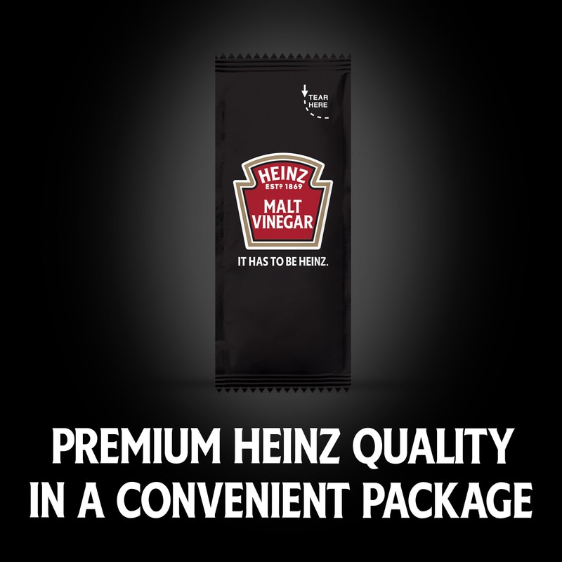 Heinz Malt Vinegar Single Serve Packet (0.3 oz Packets, Pack