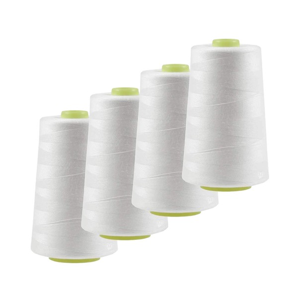4 x 4572m Overlock Sewing Thread Oeko-Tex Polyester Thread Colour