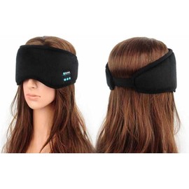 Inalámbrico Bluetooth 5.0 Eyeshade, Sleep Eye Mask para Hombres Mujeres, Smart Eye Mask 3D Wireless Music Sleeping Eye Mask Auriculares para Dormir (Negro)