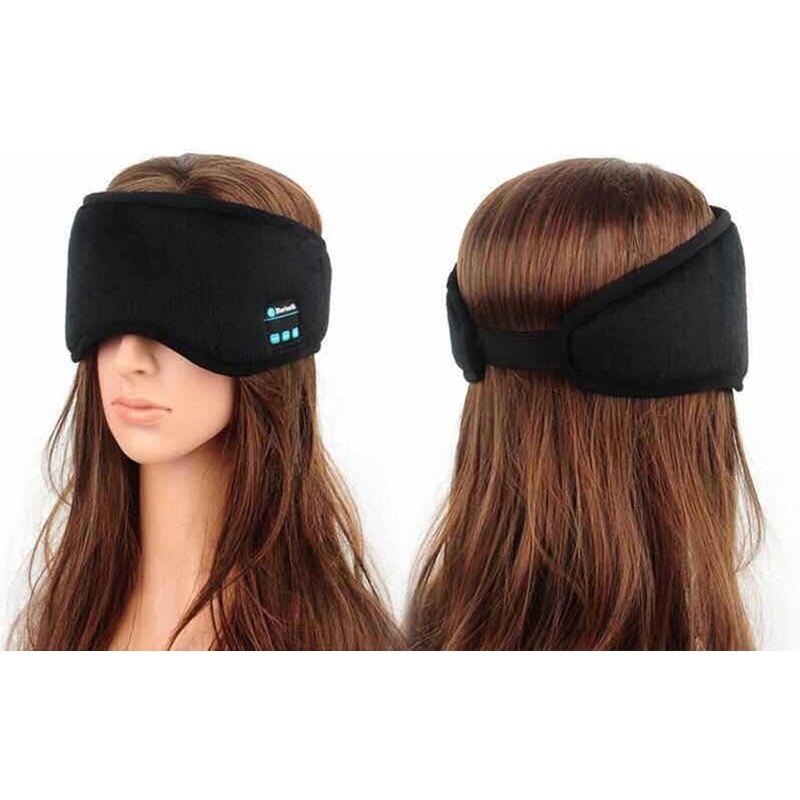 Inalámbrico Bluetooth 5.0 Eyeshade, Sleep Eye Mask para Hombres Mujeres,