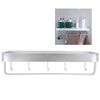 Bathroom Shelf Wall Mount Space Aluminium Shower Single Layer Shelf