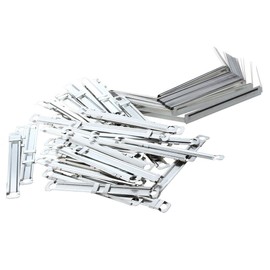 EDGEAM Office Metal Fasteners Filing Clips for Paper Files (50 Sets)