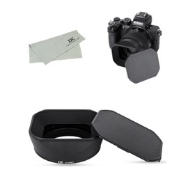 JJC Metal Square Lens Hood + Hood Cap for Nikon Nikkor Z 40mm f/2 (SE) / Nikkor Z 40mm f/2 / Nikkor Z 26mm f/2.8 Lens with Ф52mm Filter Installable Aluminum Alloy