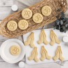 Set of 2 Yoga Themed Cookie Cutters (Designs: Namaste Hands