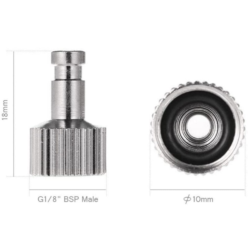 VOANZO Airbrush Quick Release Coupling 1/8 with 5 Male Connectors
