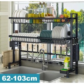Best i Escurridores De Platos Fregadero 2niveles Ajustable 62-103cm