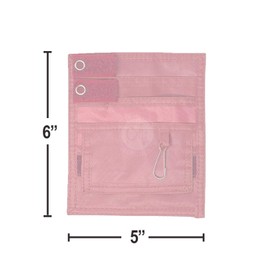 EMI Nurse Pocket Organizer 4 Piece Kit - Pocket Organizer, Lister Scissors, LED Penlight, and Chart Pen (Pink)