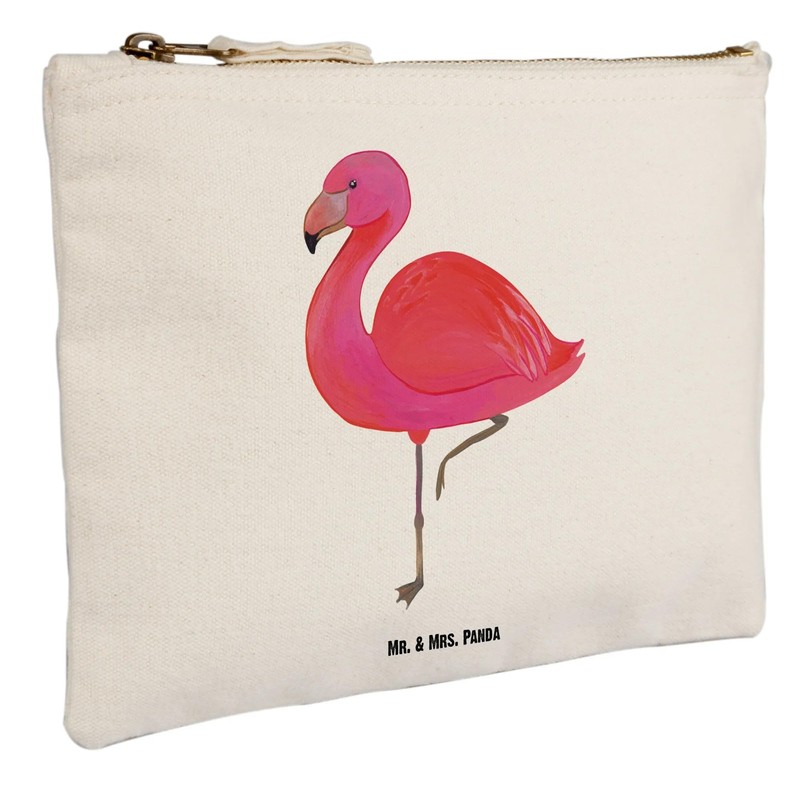 Mr. & Mrs. Panda M Flamingo Classic Make-Up Bag, White,