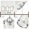 Osimir Brushed Nickel Pendant Lights Kitchen Island 3 Pack, Modern
