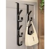 HPGJLEE 5pcs Stainless Steel Over Door Hooks, Coat Hooks -