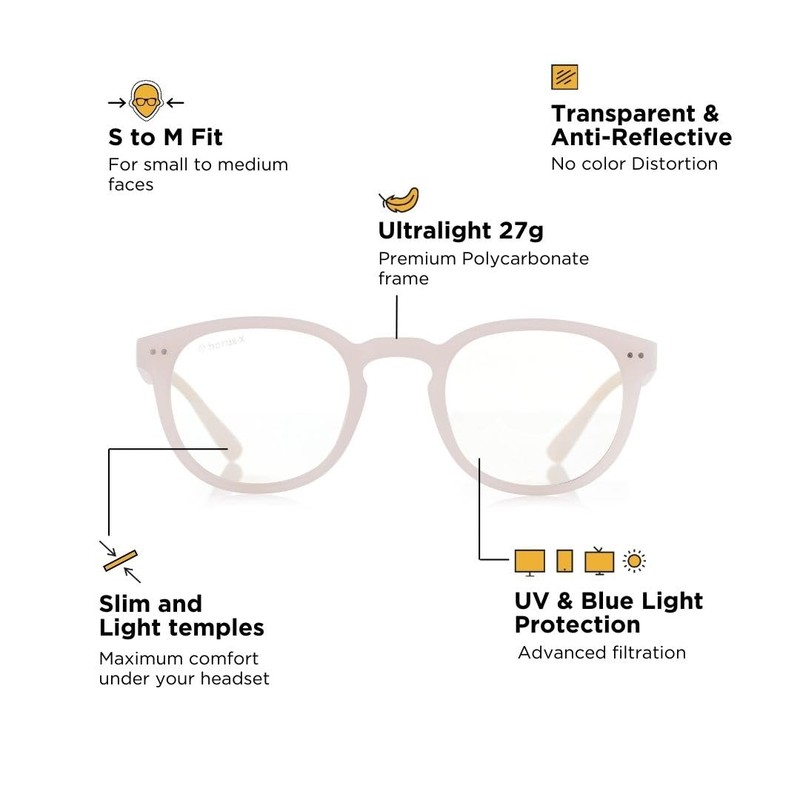 Horus X • Round Blue Light Glasses | Computer Glasses