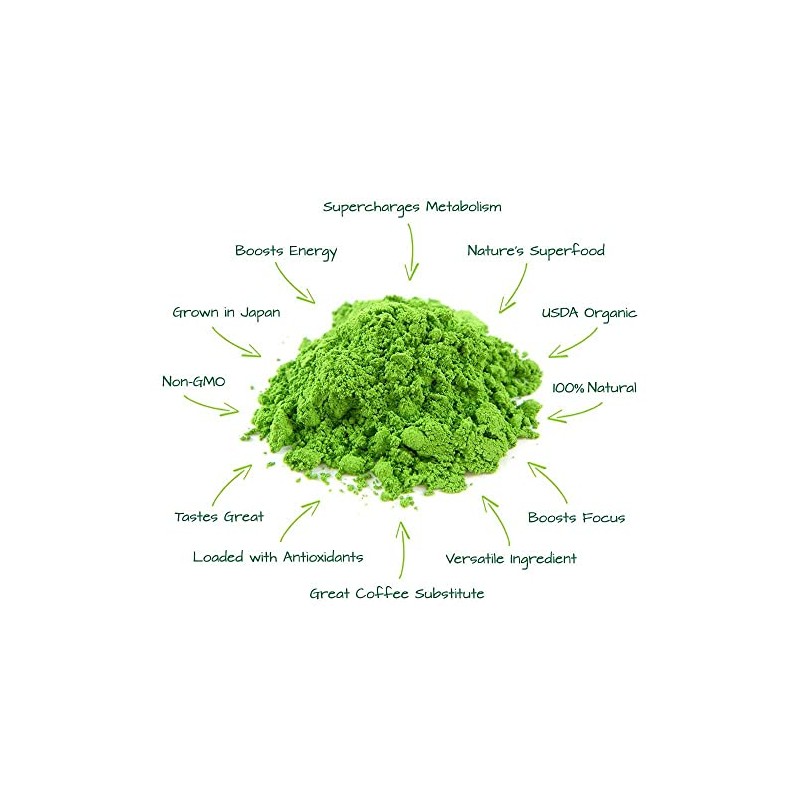 Kenko Organic Ceremonial Grade Matcha Green Tea Powder - 1