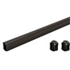 TAG Hardware Wardrobe Closet Rod Concave Shape with End Supports