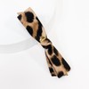 (2 types) Burnaby leopard print layered ribbon hairpin leopard beige
