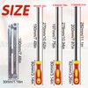 3 Pieces File for Chainsaw with Handle and File Holder