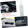 COLLBATH 3pcs Cylinder Tissue Box Round Tissues Container for Car