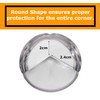 MIBTY 12-Pack Round Corner Protectors, Soft Rubber Furniture Corner Protector