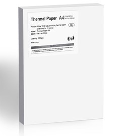 A4 Letter Thermal Printer Paper, Compatible with M08F M832 M833 and Brother Letter Portable Printers, 8.27"x11.69", 200 Sheets