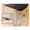Lorell LLR49319 Wrap Around Floor Savers, Gray (Pack of 16)