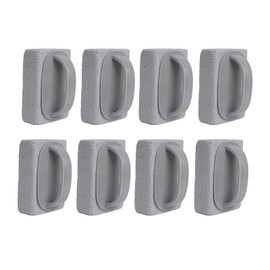 8Pcs Pumice Stone for Cleaning, Pumice Stone Toilet Bowl Cleaner Brush for Inside The Bowl Scrubber with Handle, Scouring Stick Hard Water Toilet Ring Remover for Bathtubs Grills Swimming Pools