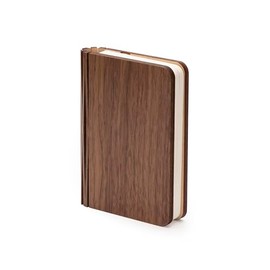 ZBOLE 5.7 Inch Wooden Book Lamp,3 Colors Folding Book Light, Battery Operated Lamp, LED Ambient Lighting, Magnetic Mood Lighting for Home&Library Decor (Walnut)