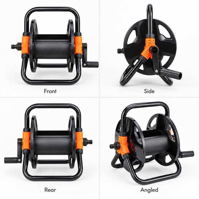 Portable Garden Hose Reel for Water Pipe Storage – Plastic