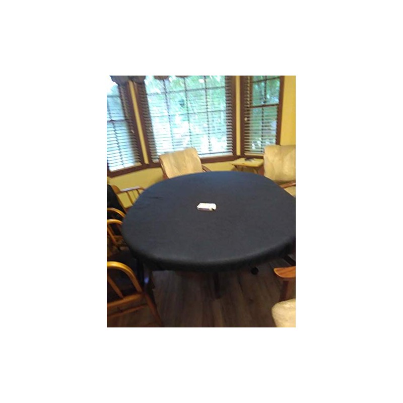 Playezze Felt Poker Table Cover fits Oval/Round Table with Leaf