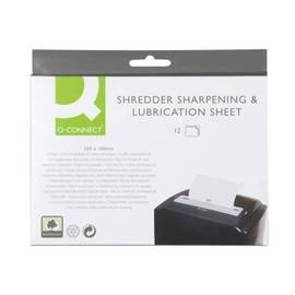 Q-Connect Shredder Sharpening And Lubrication Sheet 220 x 150mm KF18470