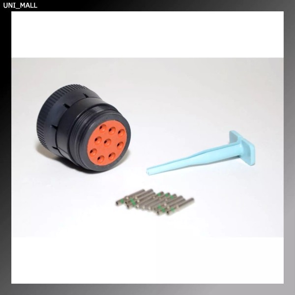 Deutsch HD10 9-Pin SAE J1939 Black Female Connector Kit 16-18AWG