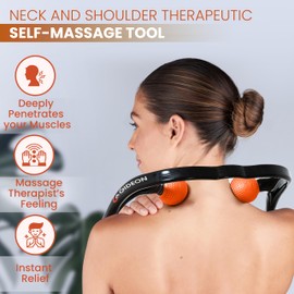 Gideon™ Neck and Shoulder Therapeutic Self-Massage Tool Dual Trigger Point Deep Tissue Massage