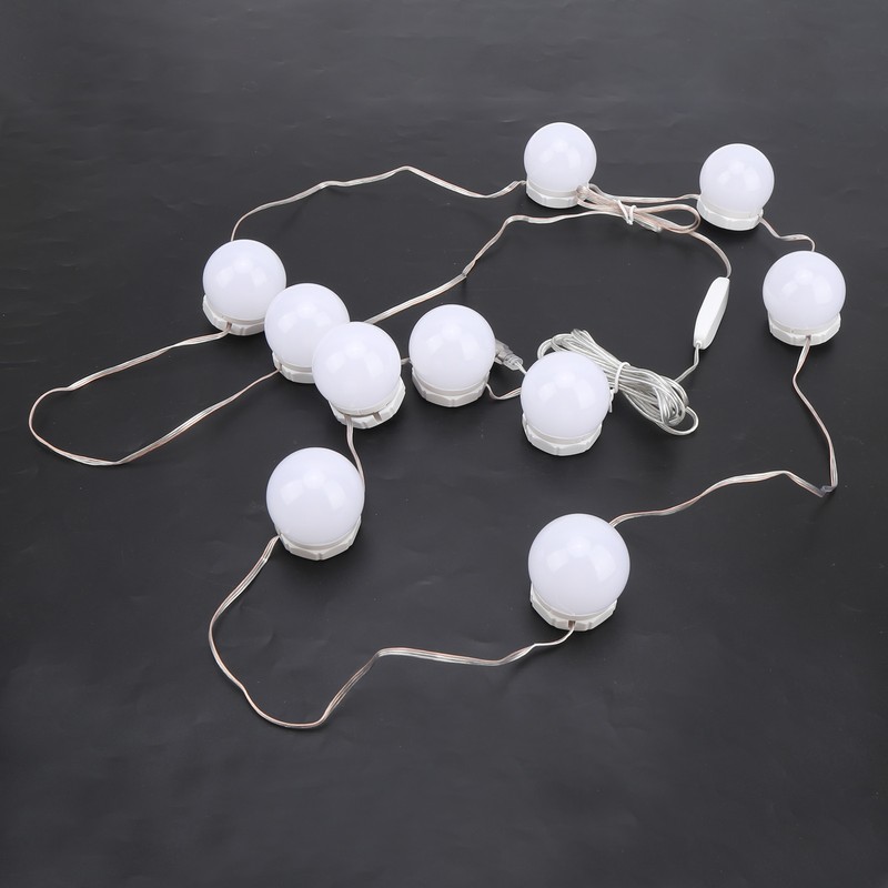 LED Mirror Lights Kit Stick on USB Dimmable Makeup Light