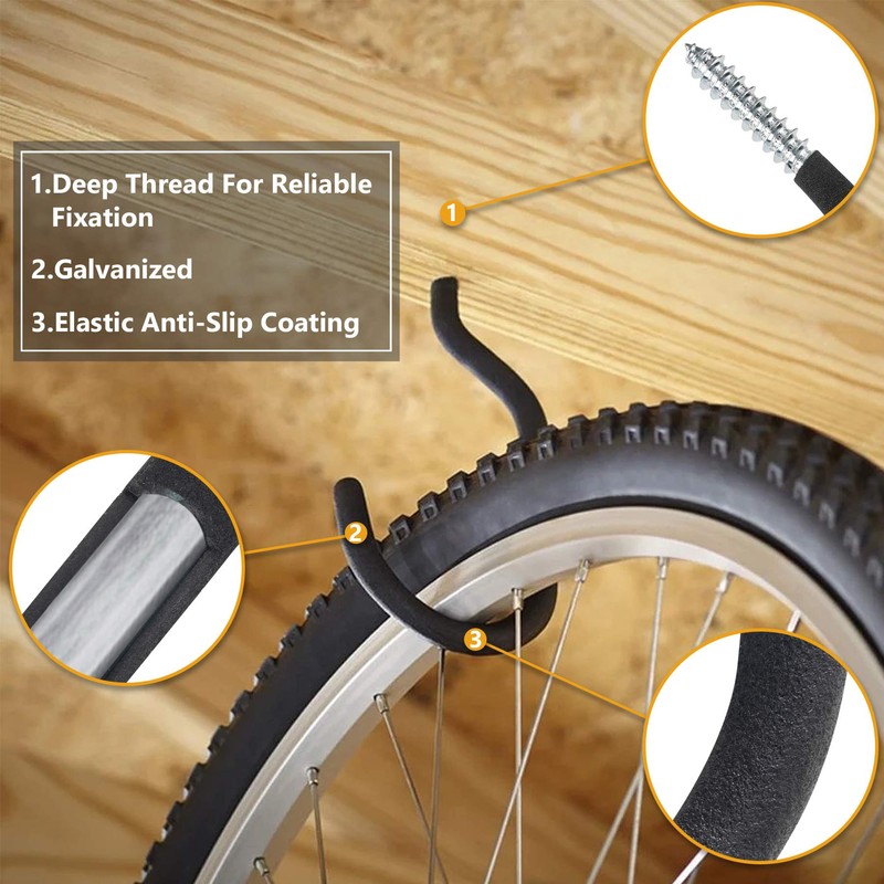 KURUI Heavy Duty Screw Hooks for Hanging Plants, Outdoor String