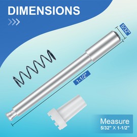 Ceoighe 8 Pack Window Screen Plunger Latches with Caps, 5/32" X 1-1/2", Aluminum Window Screen Plunger Pins, Secure Screens in Place (White)
