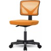 Simple Deluxe Cute Armless Mesh Office Chair - Low-Back Swivel