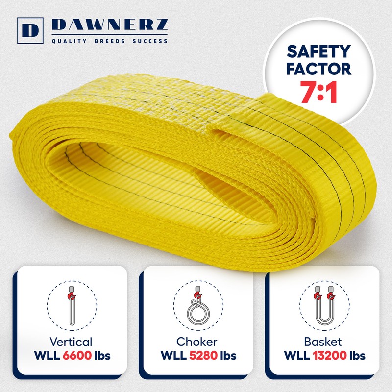 Dawnerz Endless Web Sling 6600 Lbs Vertical Wll 14ft -