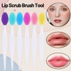 6 Stück Lippenbürste Doppelseite Silikon Peeling Lippenpinsel Lippen Peeling Bürste