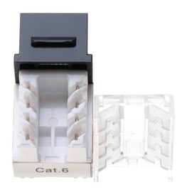 Speed Termination Tool - Easy Punch Down with Stainless Steel Blades For 45 Degree RJ45 LAN Cat6 / Cat5e Keystone Jacks + 10 Black Cat6 Keystones Jack Connectors Kit