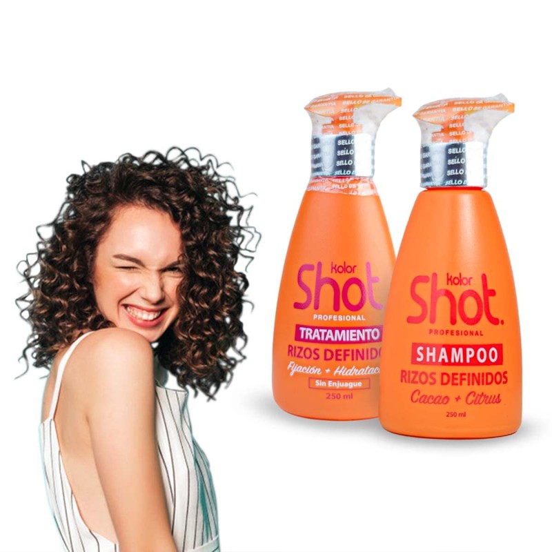 Kit Kolor Shot Tratamiento + Shampoo Rizos Definidos 250 Ml.