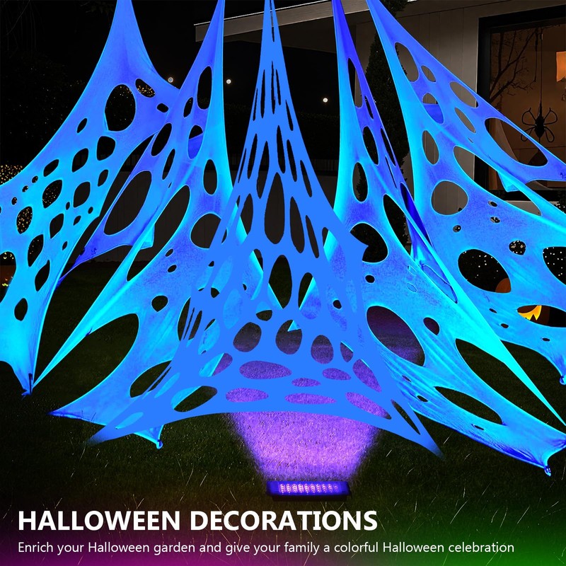 Glow in The Dark White 1000 Sqft Uncut Giant Spider
