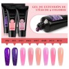 Kit Para Uñas Polygel De Completo Acrilicas Slip Solución