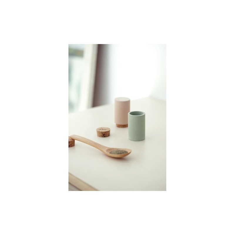 soil Diatomaceous Earth Seasoning Case (Condiment Container) Salt Green