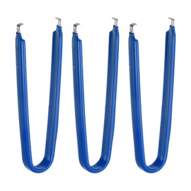 sourcing map 3Pcs IC Chip Extractor IC U Shape Puller Stainless Steel with Insulated Vinyl Grip Motherboard Circuit Board Component Puller Chip Extractor for PCB Removal Tool, Blue
