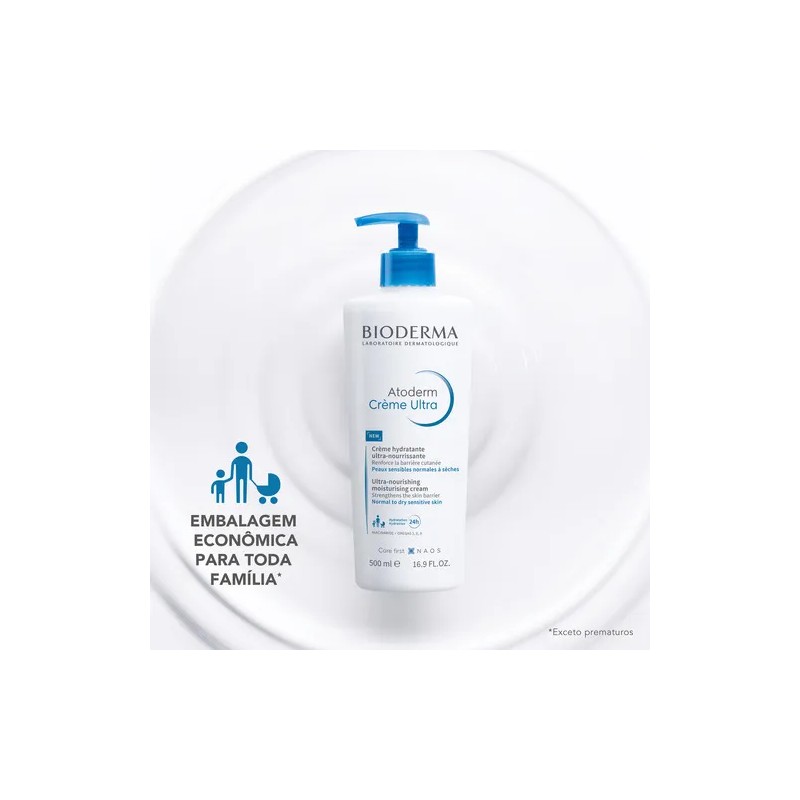 Crema hidratante corporal Bioderma Atoderm Creme Ultra 500 ml