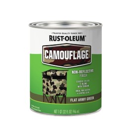 Rust-Oleum 379561 Specialty Camouflage Paint, Quart, Flat Army Green, (Pack of 1)