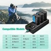 FirstPower LP-E6NH Battery 3-Pack and Triple Slot Charger Compatible with