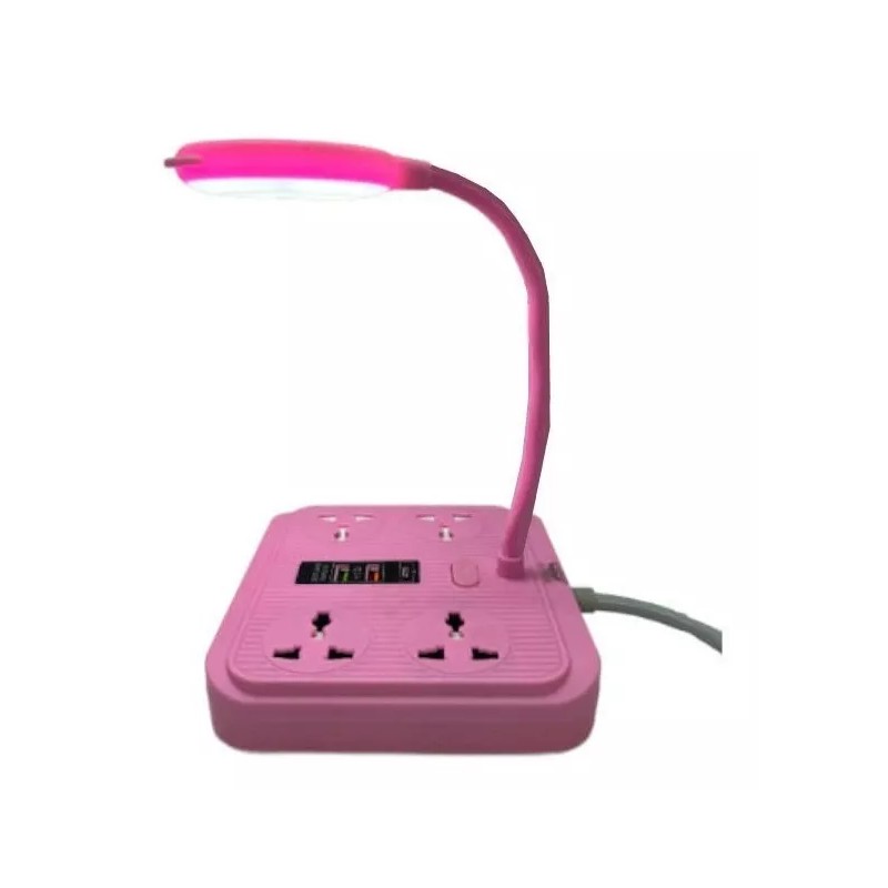 ArgenMex Lámpara De Escritorio Led Niñas Con 4 Salidas/tomas Y