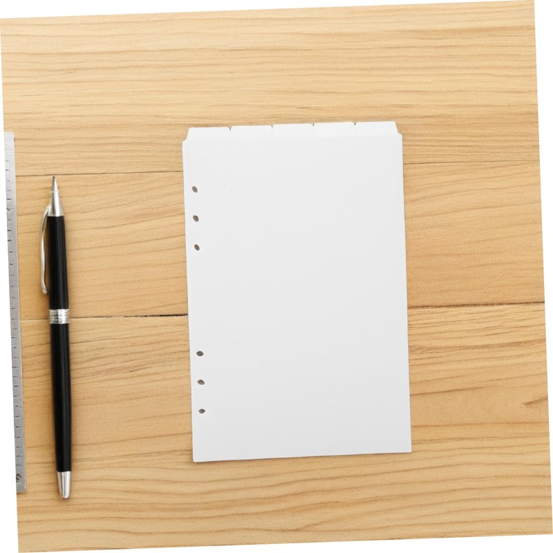 Gatuida 25pcs Binder Divider Tabs Loose Leaf Inserts with Removable